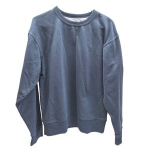 Champion Mens Crewneck Sweatshirt Blue Fleece Size Medium